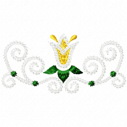 Flowers And Tree Embroidery Design 11